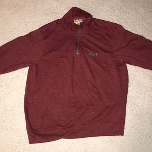 Large Cotton Half Zip With Swordfish Emblem